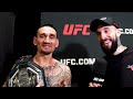 MAX HOLLOWAY REACTS TO INSANE KO OF JUSTIN GAETHJE AT UFC 300 FOR THE BMF TITLE