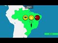 L’histoire du Brésil - Résumé sur cartes