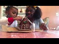 Gingerbread House with 2 year old Niece