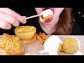 ASMR FRIED CHICKEN, CHEESE BALL, CHEESE SAUCE, CAJUN FRENCH FRIES EATING SOUNDS MUKBANG 먹방 咀嚼音