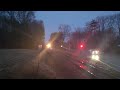 [4K] Amtrak 54 Vermonter Rainy Hornshow March 9 2024