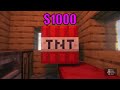 minecraft for 10$ vs 25$ vs 50$ vs 100$ vs 1000$