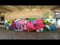 GRAFFITI ASMR - disegno FOCHE LATINE con le spray cinesi