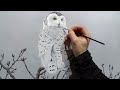 Snowy Owl | Acrylic Painting