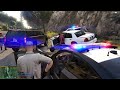 GTA V - LSPDFR 0.4.9🚔 - SAHP/CHP - Highway Patrol - Pursuit of a Stolen Box Truck - 4K