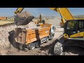 Komatsu Excavator Truck Loading