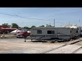 Campers along the Railroad during the Czech Festival｜Wilber, Nebraska #Czech #festival #camper #RV