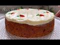 Eggless, No-Oven, Soft & Moist Carrot Cake with My Easy Cream Cheese Frosting Hack