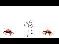 Henry Stickmin does the distraction dance but it is with Crab Rave