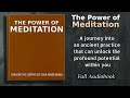 The Power of Meditation: Explore The Depths Of Your Inner Being - Audiobook