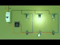 Master Switch wiring with 2 way switch and working animation ....