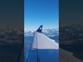 Alps from the plane.Les Alpes .