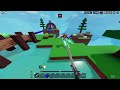 playing the roblox bedwars 1v1 gamemode