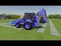 TRANSPOT LOAD GRRASS with CAT BACKHOE LOADERS! TRUCK- Farming Simulator 22