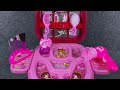7 minutes satisfied unbox pink little princess makeup backpack ASMR review toys