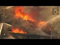 Crews battle large commercial fire in El Sereno