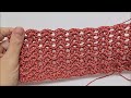Quick Easy Crochet Stitch Pattern For Blankets and More - MINI Iris Stitch