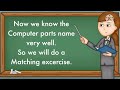 parts of computer class 1 || how to teach parts of computer to class 1 kids