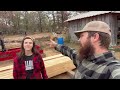 Sawing 2x6 for a Pole Barn build!!! (Bonus Sawmill BUILD update!!!)