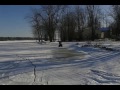 Yamaha badger 80 cc driving on a frozen lake part 2