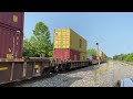 CSX Intermodal headed eastbound with 2 CSX leaders