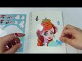 Elsa & Anna DISNEY PRINCESS ❄️ Frozen DIY - Decorate Sticker Book [ToyASMR]