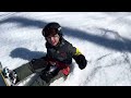 Jack trying the boarder cross track @ Mont Ste Marie (9 avril 2023)