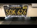 California Year of Manufacture Plate Registration Process