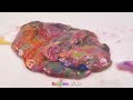 Satisfying Video l How to Make Rainbow Bathtubs into Mixing Slime with Glitter Pool Cutting ASMR #15