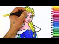 Frozen 2. Coloring and drawing for kids. Queen Elsa. Холодное сердце 2. Раскраски для детей.