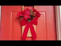 🎄Christmas Door Decor DIY🎄DOLLAR TREE🎄Holiday Door Decoration 2023