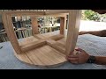 Modern Round Coffee Table Build With Simple Tools