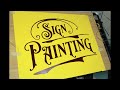 Traditional hand lettering - The art of SIGN PAINTING | Typography | Signwriting