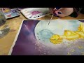 Part 2 ~ Watch the Painting of the Moon ASMR Chakra Piece ~ Whispers, Brush Sounds