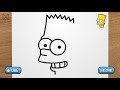 How to draw BART SIMPSON step by step, EASY