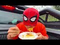 Bros SpiderMan vs Super CAR Taxi ( Comedy Video by Splife TV )